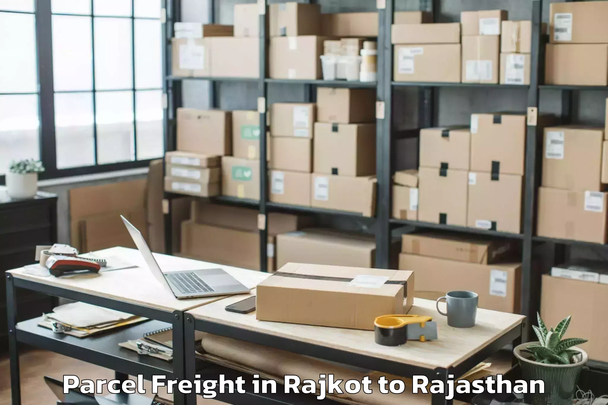 Affordable Rajkot to Kherwara Parcel Freight